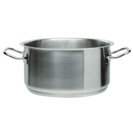 ILSA Casseruola Media Induzione Inox 18/10 2 Maniglie Cm 24