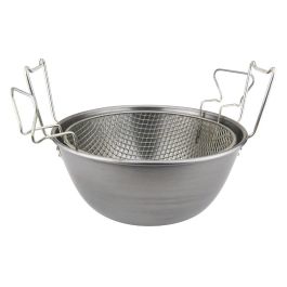 ILSA Friggitrice con cestello in ferro spazzolato cm 32