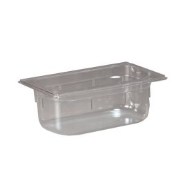 Inox Macel Vassoio teglia a bordo piano in policarbonato GN 1/4 cm 26,5x16,2x20