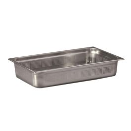 Inox Macel Vasca forata in acciaio inox GN 1/1 cm 32,5x53x20