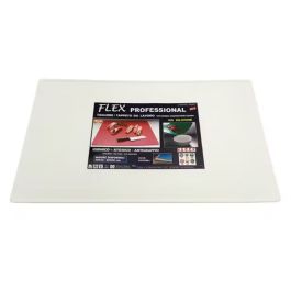 MC Ristorazione Flex Tagliere da cucina Flessibile professionale Bianco con bordo 50x30 cm