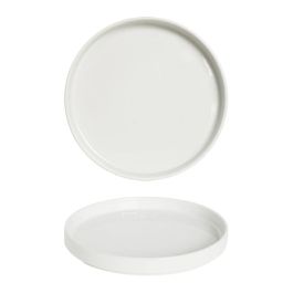Saturnia Oslo Nordic Piatto Piano cm 28 Bianco - Confezione da 6 pezzi
