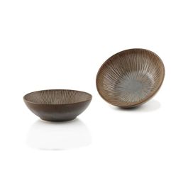 Frescura Tai Insalatiera con decoro colore Terra 16,5 cm - Confezione 6 pezzi