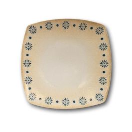 PIATTO PIANO QUADRO CM 26 TABLE TOKYO di SATURNIA - confezione da 6 pezzi