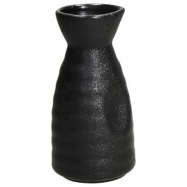 Tognana Jap Black Bottiglia sake ceramica nero cm 7 cm X H 13,8 cm - Confezione da 6