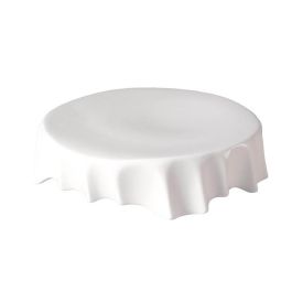 Medri Plisse' Piatto Piano in porcellana mod. 24630 diametro 18 cm altezza 5 cm - Confezione da 3