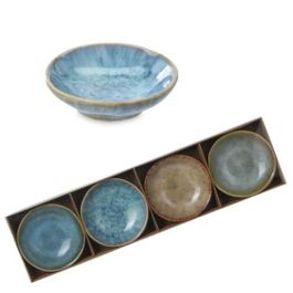Frescura Stone Set di Coppette Tonde D. 9 cm in vari colori - Confezione 4 pezzi