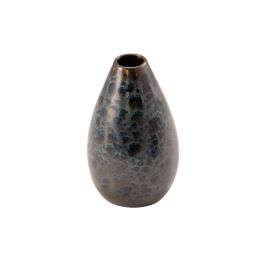 LE COQ Phobos Vaso Bombato nero con puntini reattivi blu cm 8x13h 35 cl - Confezione 6 pezzi