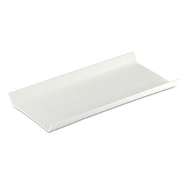 LE COQ Aphros Vassoio rettangolare gourmet bianco lucido/matt cm 30,5x15 - Confezione 4 pezzi