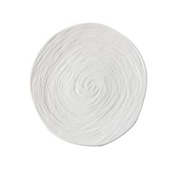 TABLE TOP Matrix Piatto presentazione bianco con decoro in rilievo cm 17X16 - Conf. 6 pz.