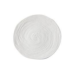 TABLE TOP Matrix Piatto presentazione bianco con decoro in rilievo cm 20,5 - Conf. 6 pz.