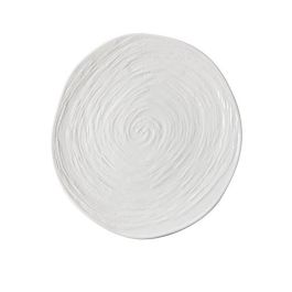 TABLE TOP Matrix Piatto presentazione bianco con decoro in rilievo cm 28 - Conf. 6 pz.