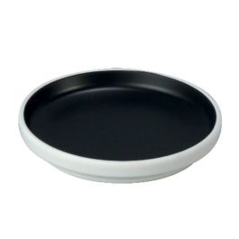 EFAY Taiji Piatto piano nero in melamina cm 24x24x3,4