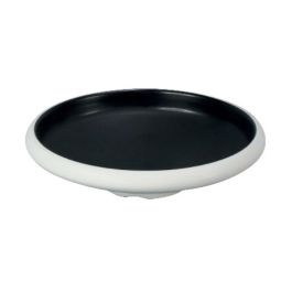 EFAY Taiji Piatto fondo nero in melamina cm 19,5x19,5x5