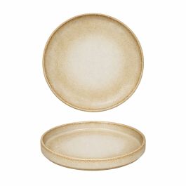 SATURNIA Piatto Piano Nordic Oslo cm 20 Sand - Confezione da 6 pezzi