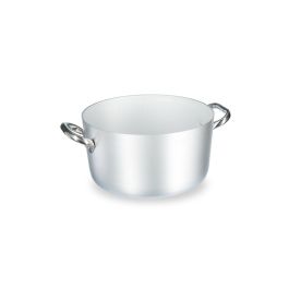 AGNELLI Casseruola Alta in alluminio con maniglie in acciaio inox cm 32