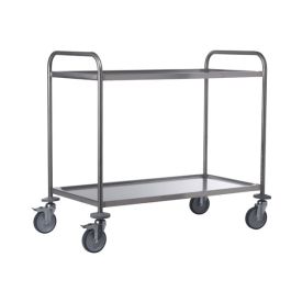 Inox Macel Carrello inox a 2 piani cm 100x50
