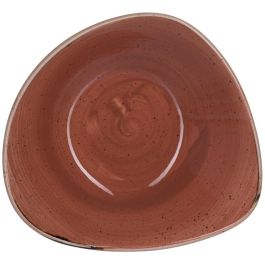 CHURCHILL Stonecast Piatto Fondo Triangolare Arancione cm 23,5