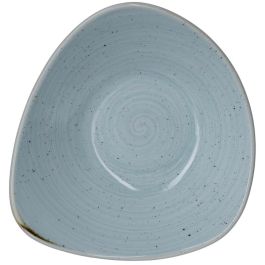 CHURCHILL Stonecast Piatto Fondo Triangolare Azzurro cm 23,5
