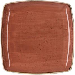 CHURCHILL Stonecast Piatto Quadro Arancione cm 26,8