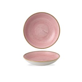 CHURCHILL Stonecast Piatto Fondo Coupe Pink cm 24,8