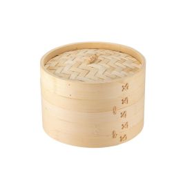 ILSA Cuocivapore a 2 ripiani in bamboo con coperchio diametro cm 15