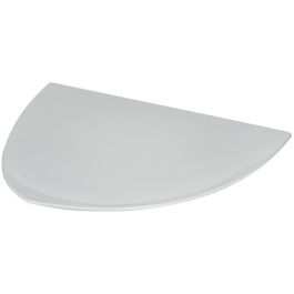 EFAY Luna Piatto triangolare curvato bianco in melamina cm 44,5