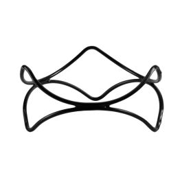 EFAY Dance Stand universale antiscivolo Nero acciaio rivestito in PVC cm 21,5 H 10 cm