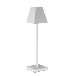 Le Coq ETERE Lampada led ricaricabile bianca in alluminio