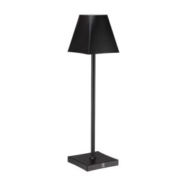 Le Coq ETERE Lampada led ricaricabile nera in alluminio