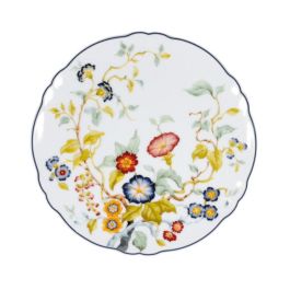 Le Coq FLORENTIUS Piatto pane bianco e blu cm 16 - Confezione da 6 pezzi