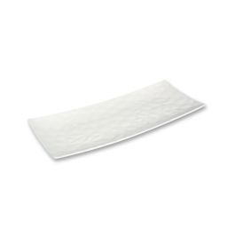LE COQ Hesperis Vassoio rettangolare stretto color avorio cm 41x14,5 - Confezione da 2 pezzi