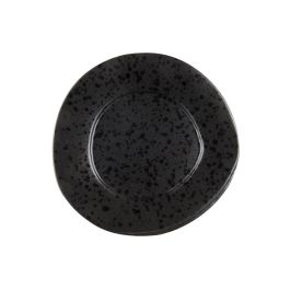 LE COQ Aetna Piatto Frutta nero puntinato 23 cm - Confezione 6 pezzi