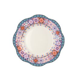 LE COQ Anemone Piatto Piano con decoro Ebe D. 26,5 cm - Confezione 6 pezzi