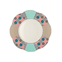 LE COQ Anemone Piatto Piano con decoro Eutenea D. 26,5 cm - Confezione 6 pezzi