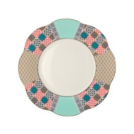 LE COQ Anemone Piatto Rotondo con decoro Eutenea D. 32 cm - Confezione 4 pezzi