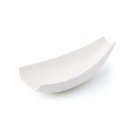LE COQ Cassiopea Coppa a barca color avorio 23,5x11,5 cm H. 7 cm - Confezione 6 pezzi