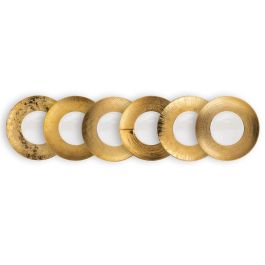 LE COQ Deras Set 6 Piatti presentazione color oro con decoro misto cm 29,5