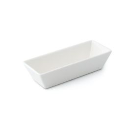 LE COQ Dyonisio Coppetta rettangolare color avorio 12,5x5 cm H. 3 cm - Confezione 6 pezzi
