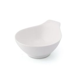 LE COQ Dyonisio Coppetta rotonda c/manico color avorio 12x10,5 cm H. 6 cm - Confezione 10 pezzi