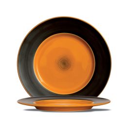 LE COQ Ekate Piatto Rotondo Arancione D. 33,5 cm - Confezione 2 pezzi