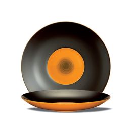 LE COQ Ekate Piatto Presentazione Arancione D. 30,5 cm H. 4,5 cm - Confezione 3 pezzi