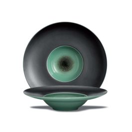 LE COQ Ekate Pasta Bowl Verde Opale D. 29 cm H. 5 cm - Confezione 2 pezzi