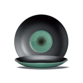 LE COQ Ekate Piatto Presentazione Verde Opale D. 30,5 cm H. 4,5 cm - Confezione 3 pezzi