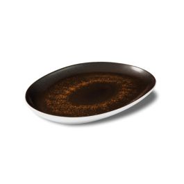 LE COQ Estia Vassoio Ovale Stretto Ruggine 33x22 cm - Confezione 3 pezzi