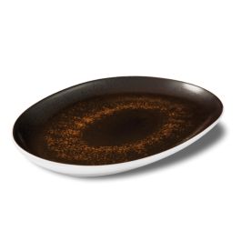 LE COQ Estia Vassoio Ovale Stretto Ruggine 41,5x27 cm - Confezione 2 pezzi