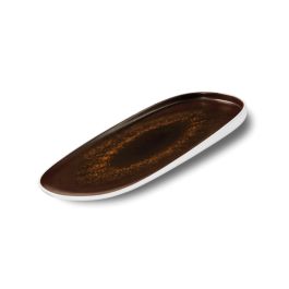 LE COQ Estia Vassoio Ellittico Ruggine 23,5x10 cm - Confezione 6 pezzi