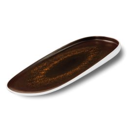 LE COQ Estia Vassoio Ellittico Ruggine 39x15 cm - Confezione 3 pezzi