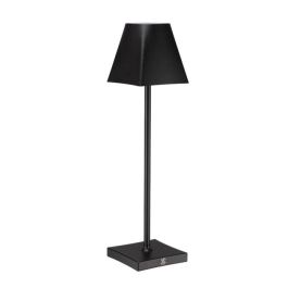 Le Coq ETERE Lampada led ricaricabile nera in alluminio altezza cm 30
