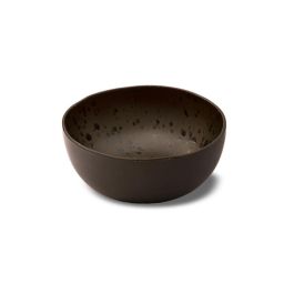 LE COQ Phobos Coppa rotonda alta marrone puntinata D. 18 cm H. 8,5 cm - Confezione 4 pezzi